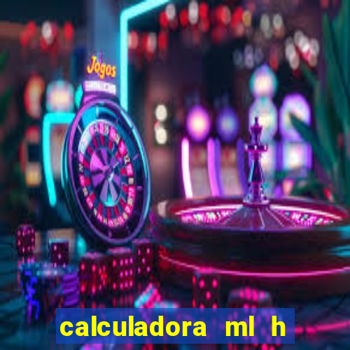 calculadora ml h para mcg kg min